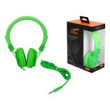 Ausinės su laidu 1.5m žalios LTC (kištukas 3.5mm)