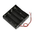 Laikiklis baterijoms 4x18650 su laidais