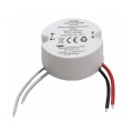 LED maitinimo šaltinis 24V 1A 24W atsparus vandeniui IP66 (mini apvalus)