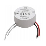 LED maitinimo šaltinis 24V 1A 24W atsparus vandeniui IP66 (mini apvalus)