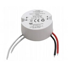LED maitinimo šaltinis 24V 1A 24W atsparus vandeniui IP66 (mini apvalus)