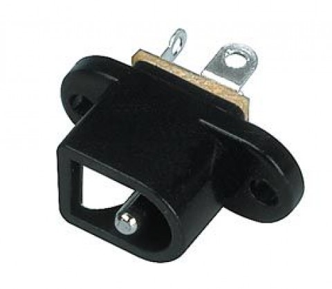 Lizdas DC 2.1mmx5.5mm montuojamas į plokštę
