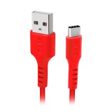Laidas USB - USB C 1.5m raudonas SBS 