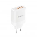 Tinklo įkroviklis 220V 3xUSB + USB C 20W baltas Dudao A5HEU