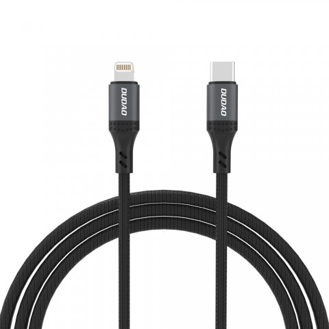 Laidas USB C - iPhone 12/13 8pin (Lightning) 30W 2m pintas juodas Dudao L3CL