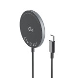 Belaidis įkroviklis 15W magnetinis MagSafe juodas Wozinsky Qi2