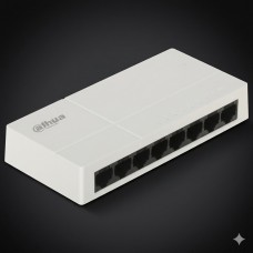 Tinklo skirstytuvas 8xRJ45 (LAN) lizdai 1000Mbps Gigabit Dahua DH-PFS3008-8GT-L
