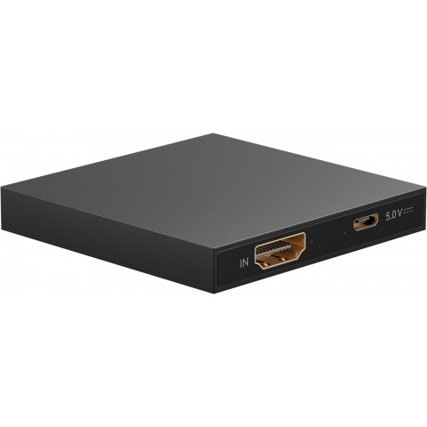 HDMI skirstytuvas 1 → 2 4K (30Hz) su maitinimu per micro USB Goobay