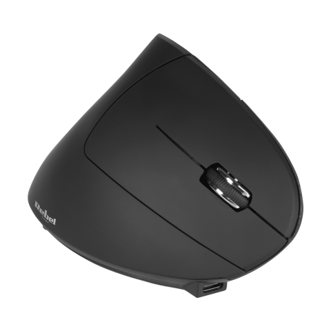 Bevielė optinė pelė 1600dpi Rebel VM10 ergonominė (patogi rankai), vertikali juoda