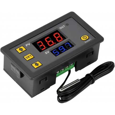 Termostatas 24V 20A nuo –20°C iki 100°C W3230