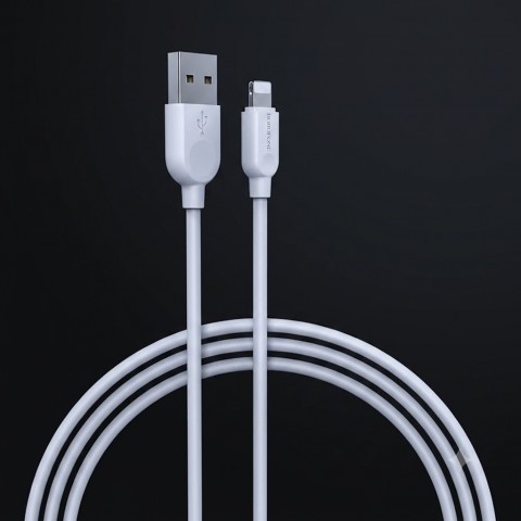 Laidas USB - iPhone (lightning 8pin) 2.4A 3m baltas Borofone BX14