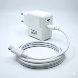 Tinklo įkroviklis 220V 2xUSB C 35W su laidu 1m baltas Maxximus