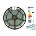 LED juosta COB 12V 9.6W/m hermetiška IP67 šaltai balta 6000K 1m