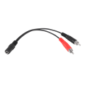 Perėjimas 2xRCA → 3.5mm stereo (K-L) 0.2m