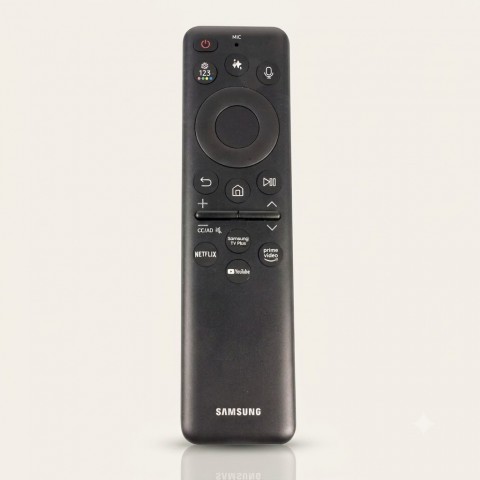 Televizoriaus TV pultas Samsung BN59-01480U (2025) (BN59-01432D, TM2360E, BN59-01432J, BN59-01432A, BN59-01391A, BN59-01386D, BN59-01386M) su saulės baterija, USB C, su Bluetooth (valdymas balsu) originalas
