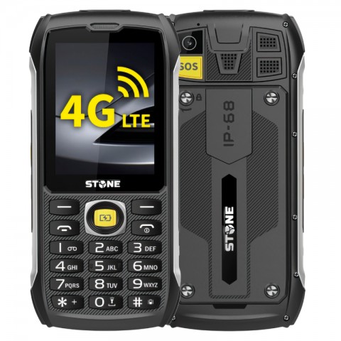 Mobilus telefonas eStar Stone 4G Rugged juodas IP68 (atsparus smūgiams ir drėgmei) 