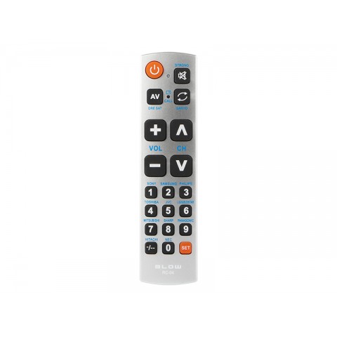 Televizoriaus TV pultas Blow RC-04 universalus (skirtas vaikams, senjorams)