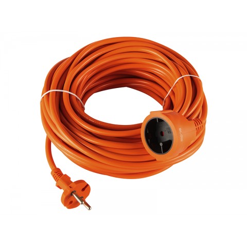 Tinklo ilgiklis 220V 1 lizdo su įžeminimu 20m (2x1.5 mm²) Blow