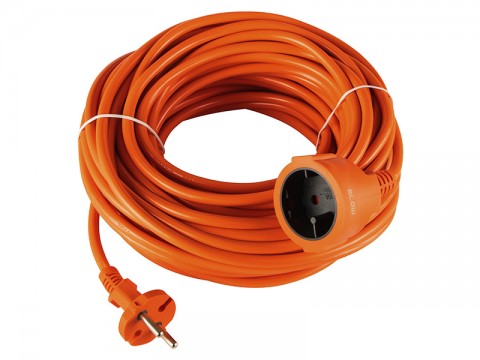 Tinklo ilgiklis 220V 1 lizdo su įžeminimu 20m (2x1.5 mm²) Blow