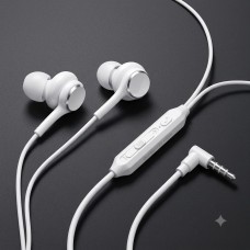 Ausinės - laisvų rankų įranga 3.5mm baltos Joyroom JR-EW02