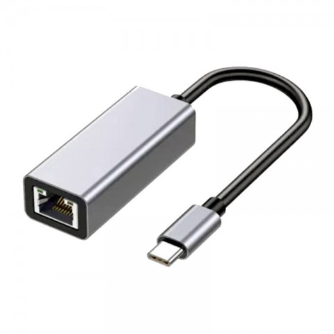 Išorinė tinklo plokštė USB C - RJ45 (K-L) 1000Mbps Gigabit