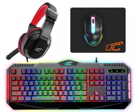 Klaviatūra žaidiminė su RGB pašvietimu LTC 4-in1
