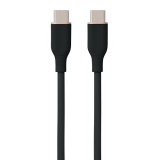 Laidas USB - USB C 3m 60W silikoninis juodas