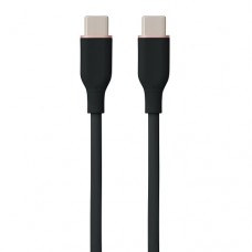 Laidas USB - USB C 3m 60W silikoninis juodas