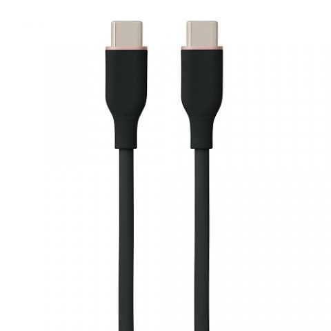 Laidas USB - USB C 3m 60W silikoninis juodas Laidas USB - USB C 3m 60W silikoninis juodas