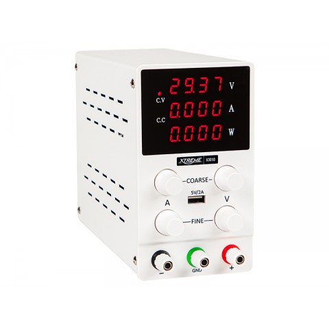 Laboratorinis maitinimo šaltinis 220V 0-30V 0-10A Xtreme X3010