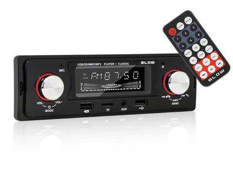 Automagnetola Blow AVH Classic USB, RDS, microSD, FM, AUX, Bluetooth su pulteliu