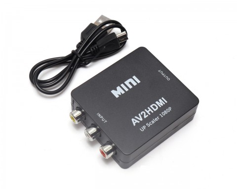Konverteris RCA → HDMI (maitinimas: per USB C)