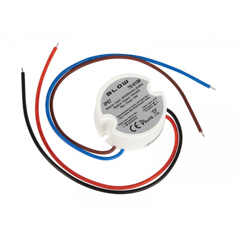LED maitinimo šaltinis 12V 0.83A 10W atsparus vandeniui IP67 Blow