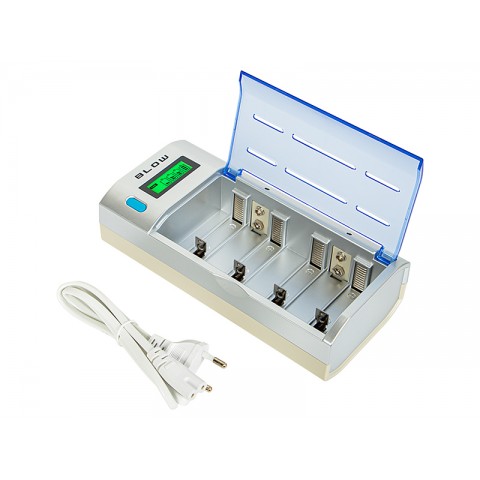 Akumuliatorių įkroviklis 220V AA / AAA / C / D / 9V 2 kanalų Ni-MH akumuliatoriams Blow XN-111