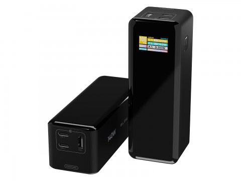 Nešiojamas įkroviklis - akumuliatorius 27000mAh 2xUSB C + USB 140W juodas Blow AIR99.9 (tinka nešiojamam kompiuteriui 140W)