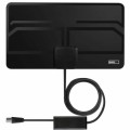 Kambarinė TV antena DVB-T / DVB-T2 su stiprintuvu 20dB su LTE, 5G filtru juoda Emos J0709