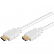 Laidas HDMI - HDMI (K-K) 2m 4K (60Hz) 2.0 vgold baltas Goobay