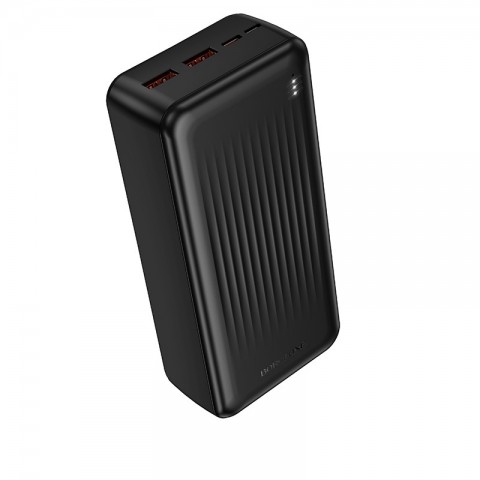 Nešiojamas įkroviklis - akumuliatorius 30000mAh 2xUSB C + 2xUSB 22.5W juodas Borofone BJ80B