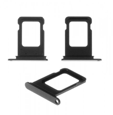 iPhone 12 mini sim kortelės laikiklis (holder) juodas (O)