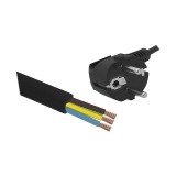 Maitinimo laidas 220V 3x1.5mm² 3m juodas