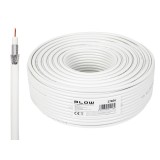 TV kabelis RG6U 6.8mm koaksialinis baltas