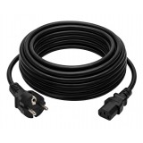 Maitinimo laidas 220V C13 10m kampu Lanberg