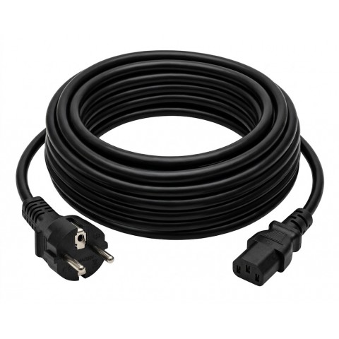 Maitinimo laidas 220V C13 10m kampu Lanberg