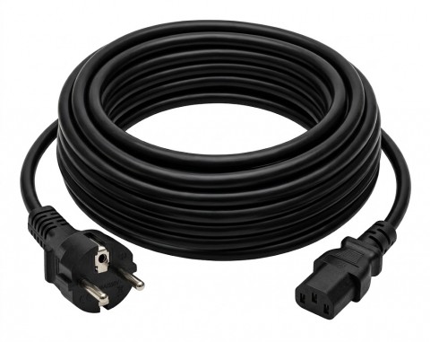 Maitinimo laidas 220V C13 10m kampu Lanberg
