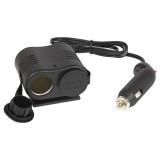 Automobilinis 12-24V lizdo šakotuvas 1 → 2 lizdai Blow