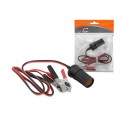 Automobilinio pridegiklio 12V/24V lizdas su 2 gnybtais 1m LTC