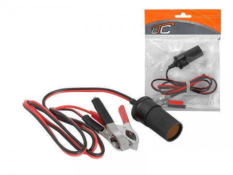 Automobilinio pridegiklio 12V/24V lizdas su 2 gnybtais 1m LTC