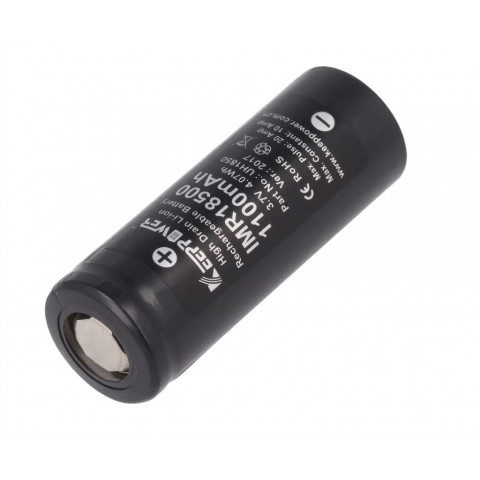 Akumuliatorius 18500 3.7V 1100mAh Li-ion KeepPower