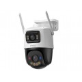IP Wi-Fi kamera IP67 (lauko) 355° 5MP+5MP su spalvotu naktiniu matymu su signalinėm šviesom ir signalizacija (raudona ir mėlyna) Imou Cruiser Dual 2