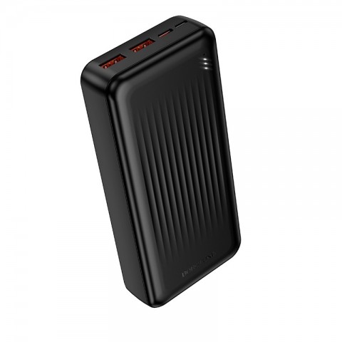 Nešiojamas įkroviklis - akumuliatorius 20000mAh 2xUSB C + 2xUSB 22.5W juodas Borofone BJ80A